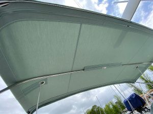 Beneteau 343 Bimini reinforced sidestay cutouts Sunbrella Spa - Rock Hall, MD